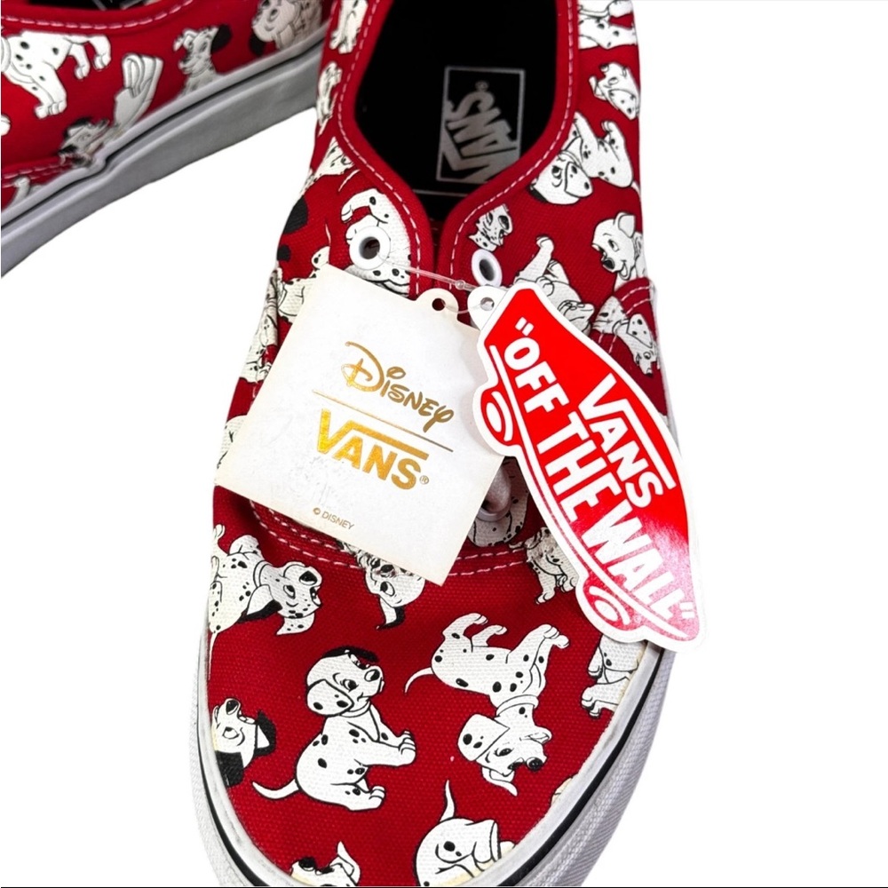 RARE Vans X Disney 101 Dalmations Sneakers White Red Men Size 10 Men New - Picture 12 of 12